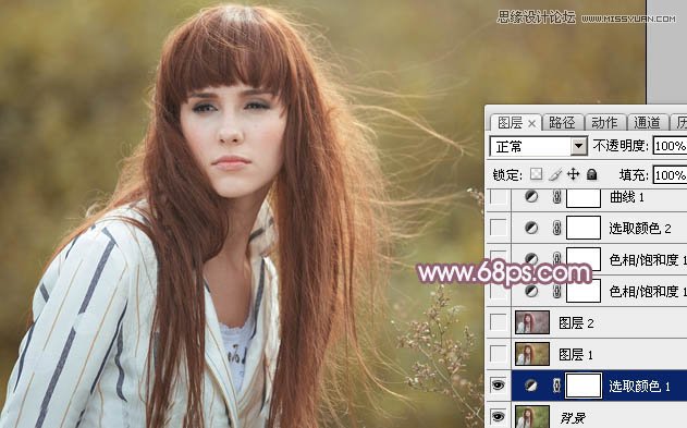 Photoshop调出春季美女照片通透唯美肤色,PS教程