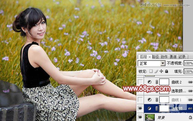 Photoshop调出美女照片柔柔的淡黄色调,PS教程