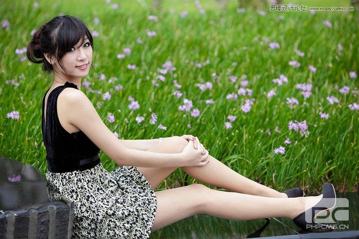 Photoshop调出美女照片柔柔的淡黄色调,PS教程