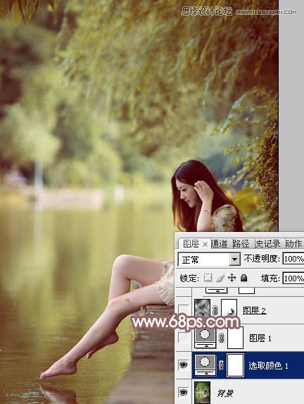 Photoshop调出黑边美女梦幻紫色效果,PS教程
