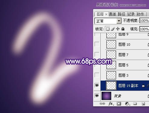 Photoshop制作超酷的手绘霓虹字教程,PS教程