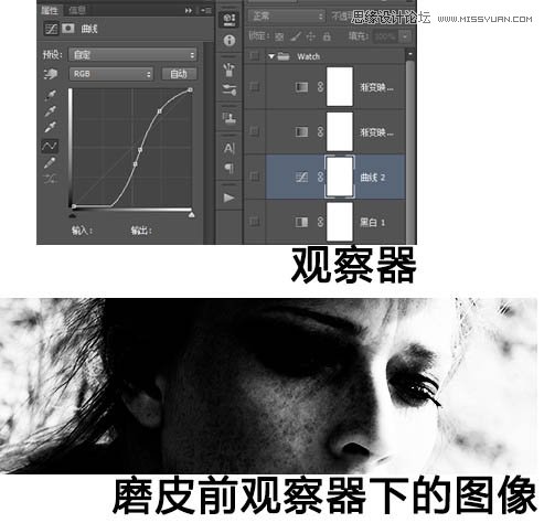 Photoshop给欧美人像美白和磨皮处理
