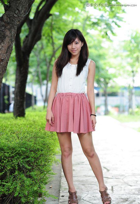 Photoshop调出可爱女孩淡淡的蓝色效果,PS教程
