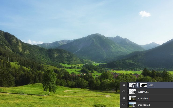 Photoshop合成梦幻的仙境场景效果,,