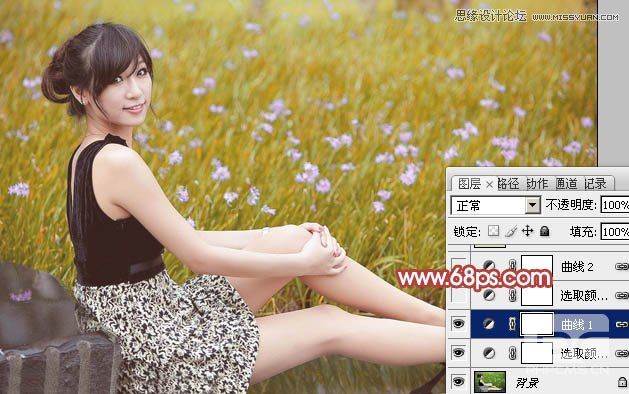 Photoshop调出美女照片柔柔的淡黄色调,PS教程