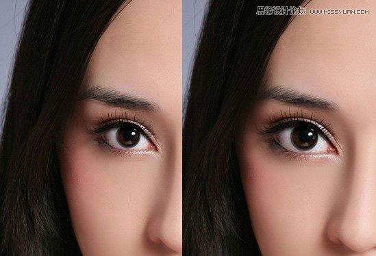 Photoshop巧用液化和变形工具增大人像眼睛
