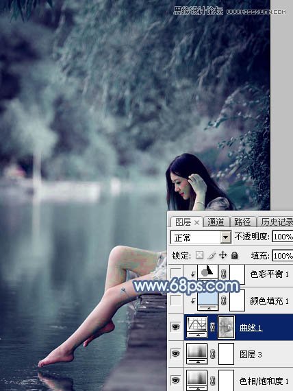 PhotoshopӱŮΨɫЧ,PS̳