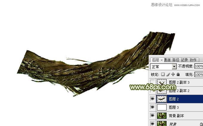 Photoshop制作创意的树藤艺术字教程,PS教程