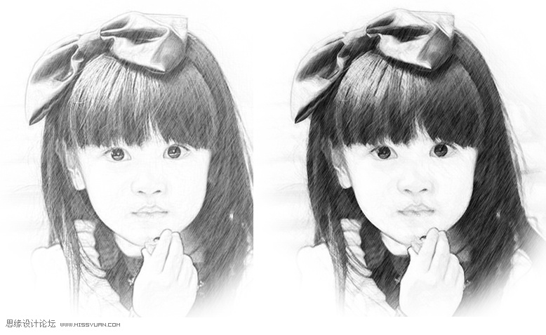 Photoshop把人像照片转化成素描效果,PS教程