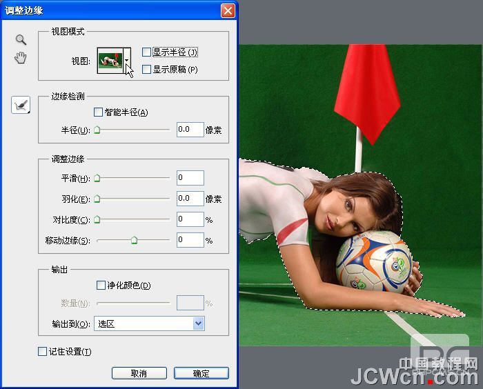 Photoshop CS5调整边缘工具抠图详解,PS教程