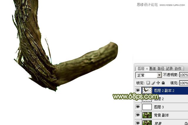 Photoshop制作创意的树藤艺术字教程,PS教程