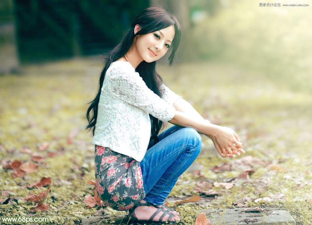 photoshop调出果子美女照片唯美的暖色调,PS教程
