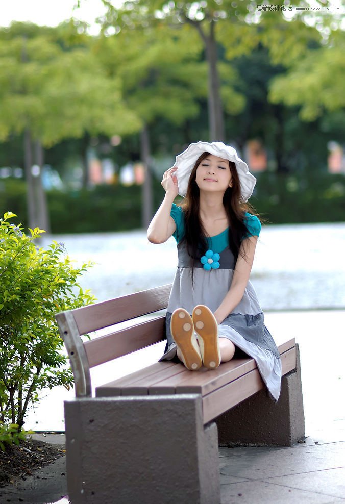 Photoshop调出果子照片韩系淡蓝色调,PS教程