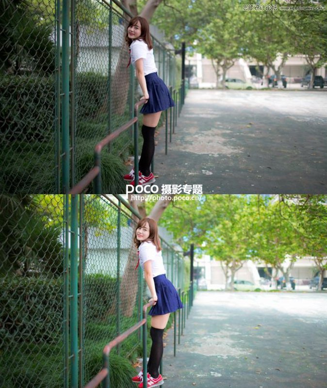 Photoshop调出女学生照片清新柔色效果,PS教程