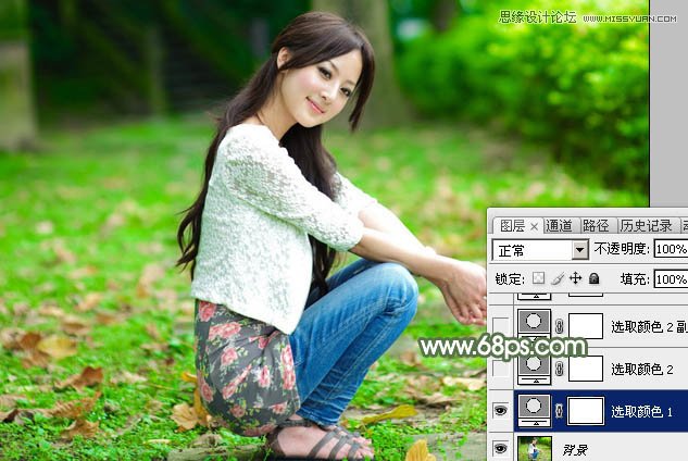 PhotoshopŮƬΨķۺɫ,PS̳