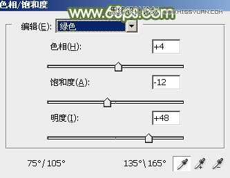 Photoshop调出树下女孩青色通透肤色