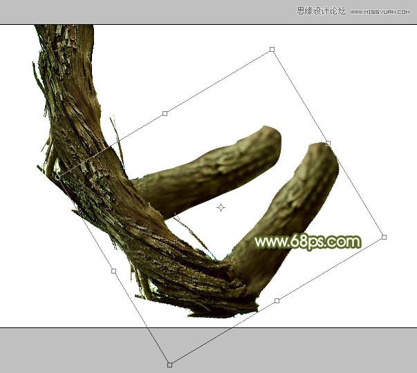 Photoshop制作创意的树藤艺术字教程,PS教程