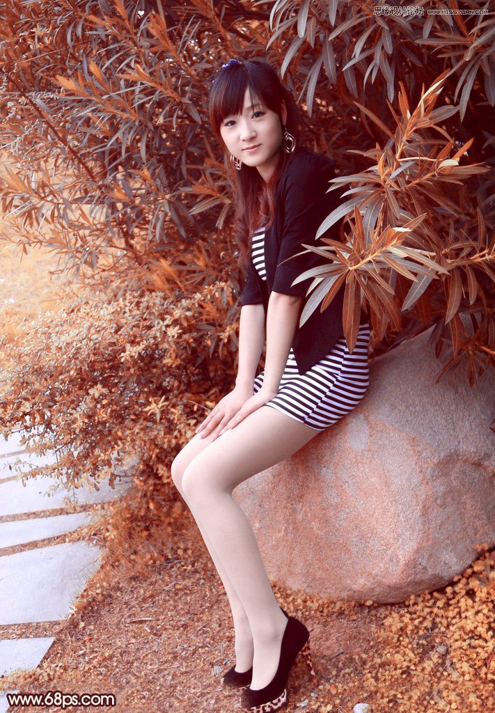 photoshop԰Ů＾Żɫ,PS̳