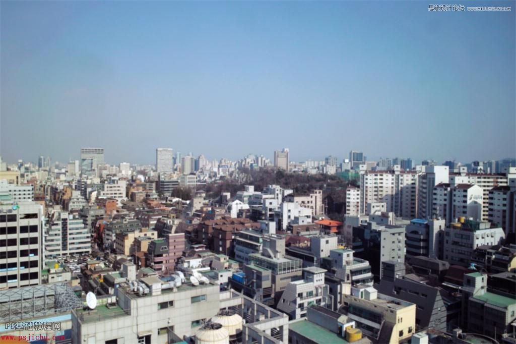 Photoshop调出城市照片通透的清新色调,PS教程