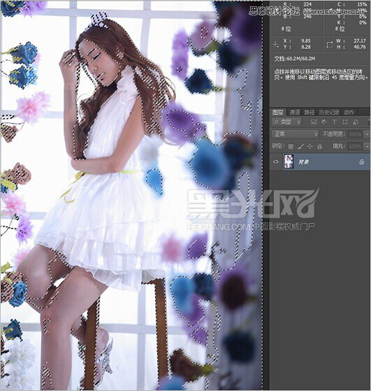 Photoshop调出室内女孩照片柔和的通透肤色,PS教程