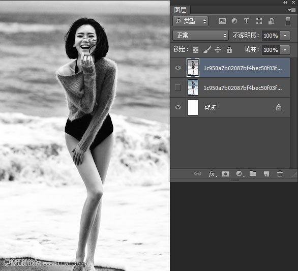Photoshop简单的给美女照片添加豹纹图案,PS教程