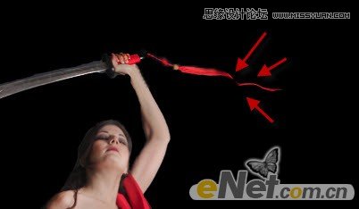 Photoshop打造绚丽梦幻效果的美女武士