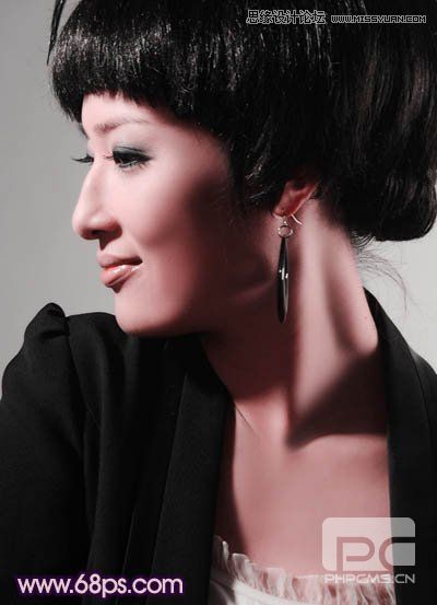Photoshop调出人像图片超酷的质感暗紫色