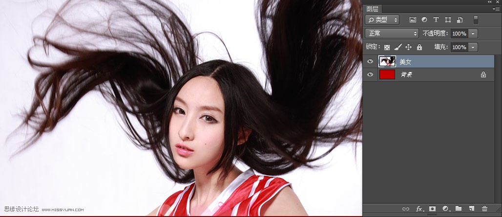 Photoshop简单的给人像头发丝抠图处理,PS教程