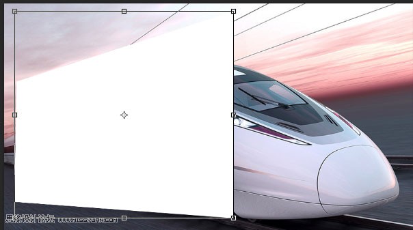 Photoshop制作超酷的火车头冲出画面效果,PS教程