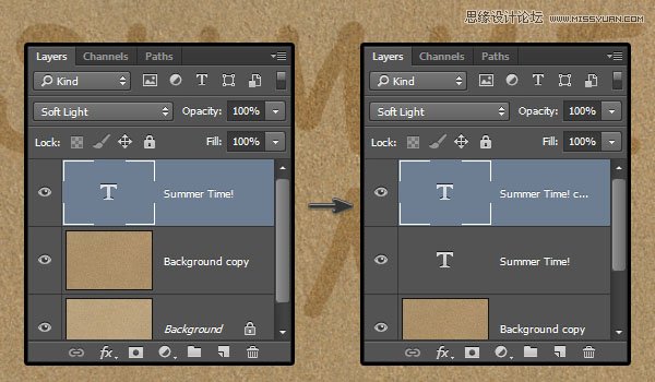 Photoshop制作沙滩凹陷特效艺术字教程,PS教程
