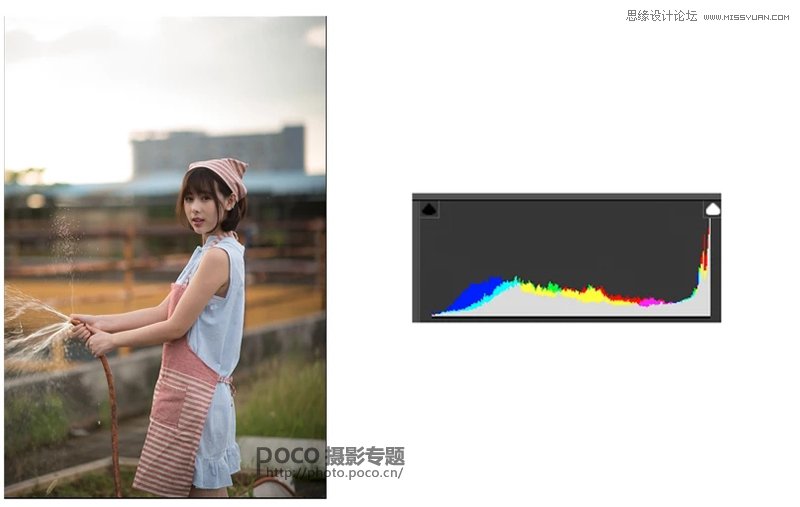 Photoshop调出外景人像照片甜美日系暖色调