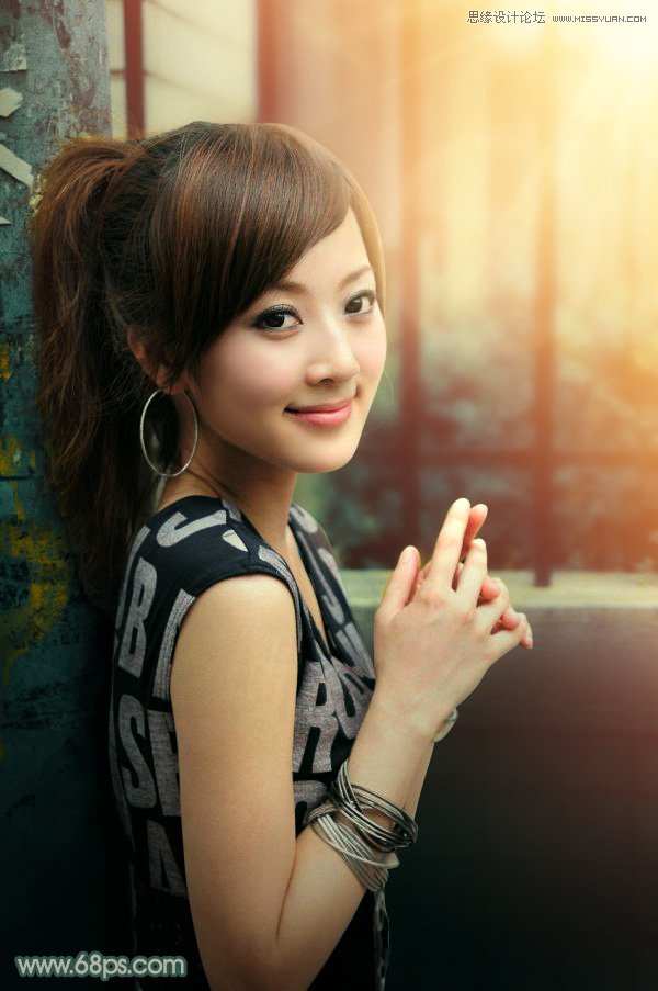 photoshop美化给果子照片添加暖黄色逆光效果教程