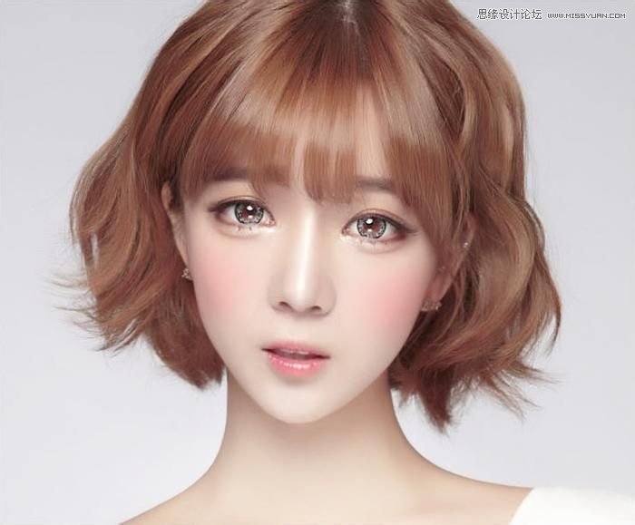 Photoshop快速把美女照片转成唯美手绘效果