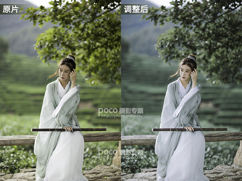 Photoshop调出外景美女人像唯美清新艺术效果,PS教程,