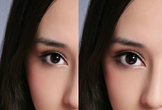 photoshop两种方法快速给美女增大眼睛,PS教程,