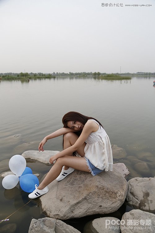 Photoshop调出外景人像色彩清新的电影效果