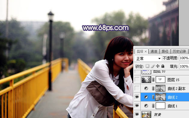 Photoshop给外景人像照片添加夕阳光效,PS教程,