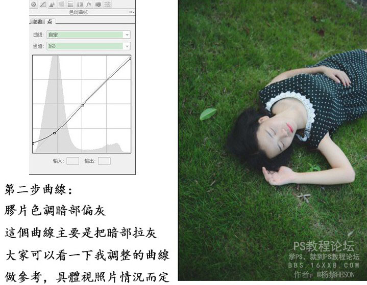 Photoshop调出外景人像唯美的暗夜艺术效果