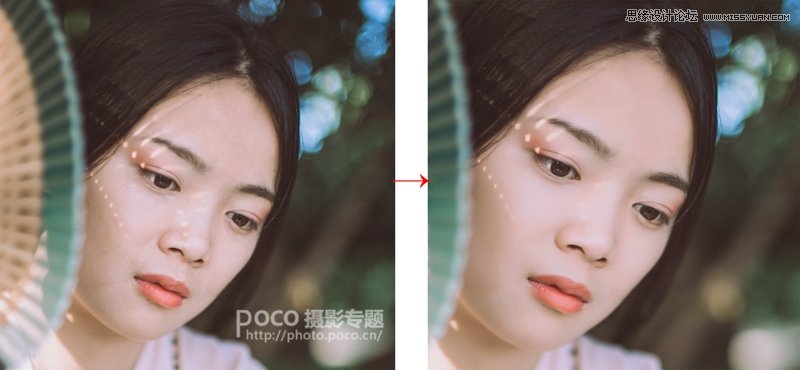Photoshop巧用高低频工具去除人像面部的发丝