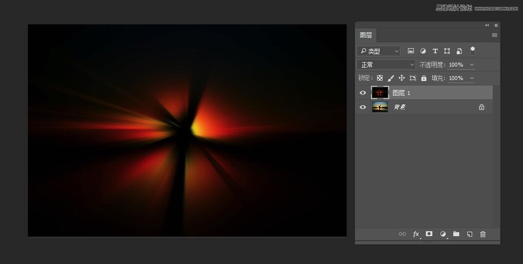 Photoshop简单的制作温馨的太阳光效效果