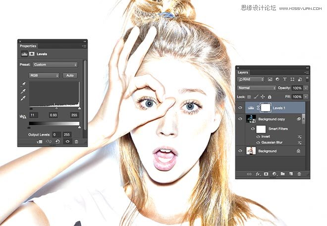 Photoshop调出人像后期经典的素描效果