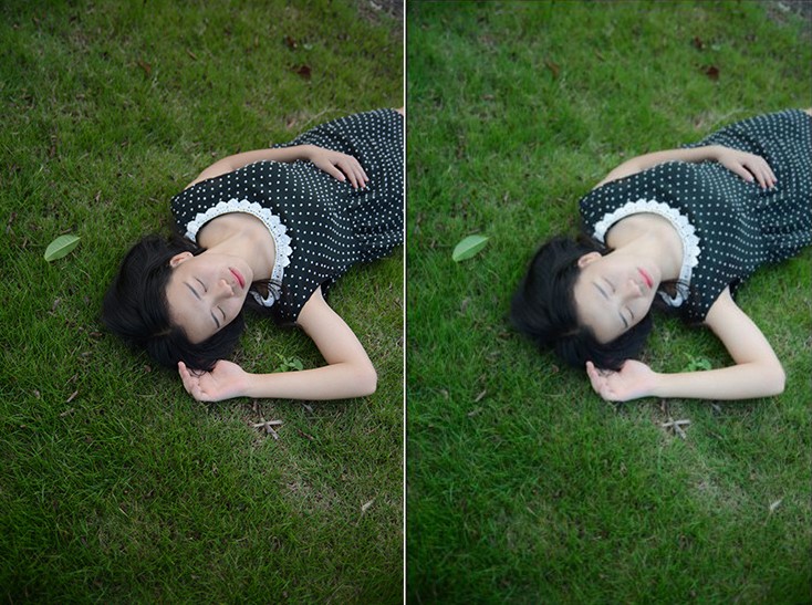 Photoshop调出外景人像唯美的暗夜艺术效果