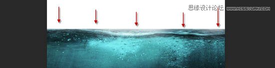 Photoshop合成在海面上漂浮的岛屿效果图