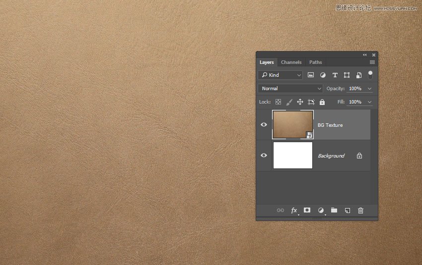 使用Photoshop图层样式制作皮革艺术字教程