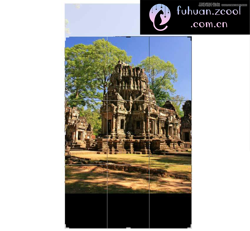 Photoshop给外景建筑照片添加倒影效果,PS教程,