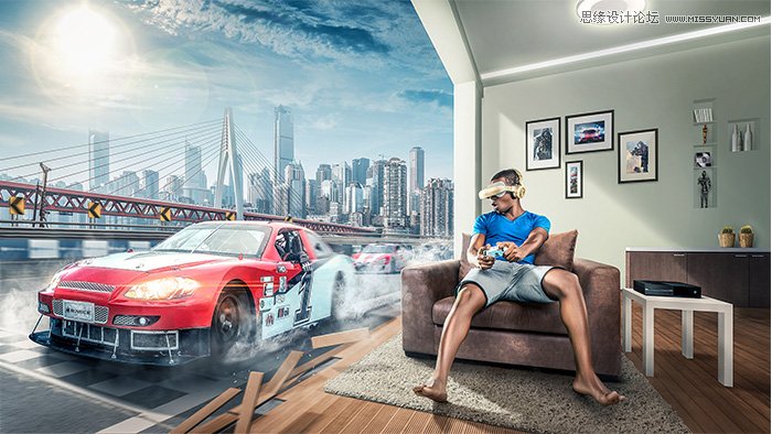 Photoshop详细解析海报设计中的透视原理