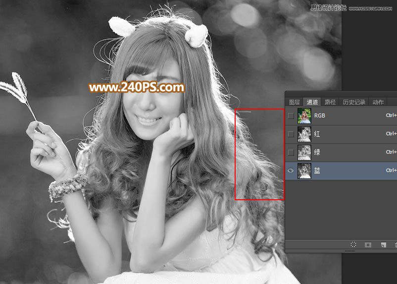 Photoshopͨٳ෢˿Ů,PS̳,