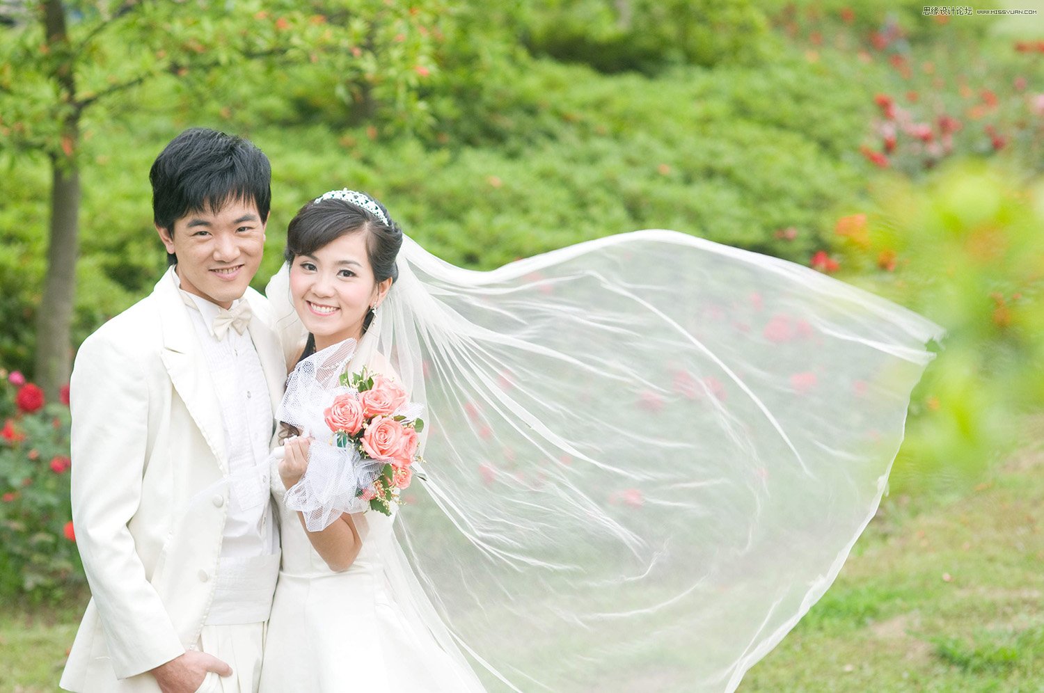 photoshop详细解析透明婚纱的抠图方法