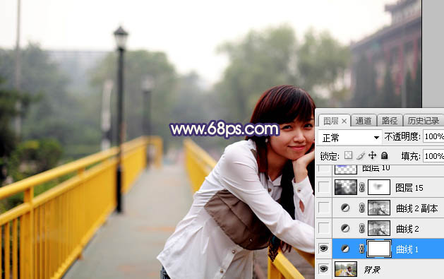 Photoshop给外景人像照片添加夕阳光效,PS教程,