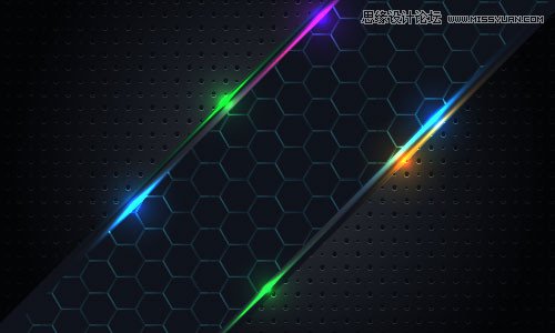 Illustrator绘制大气典雅的灯光背景效果图,PS教程,
